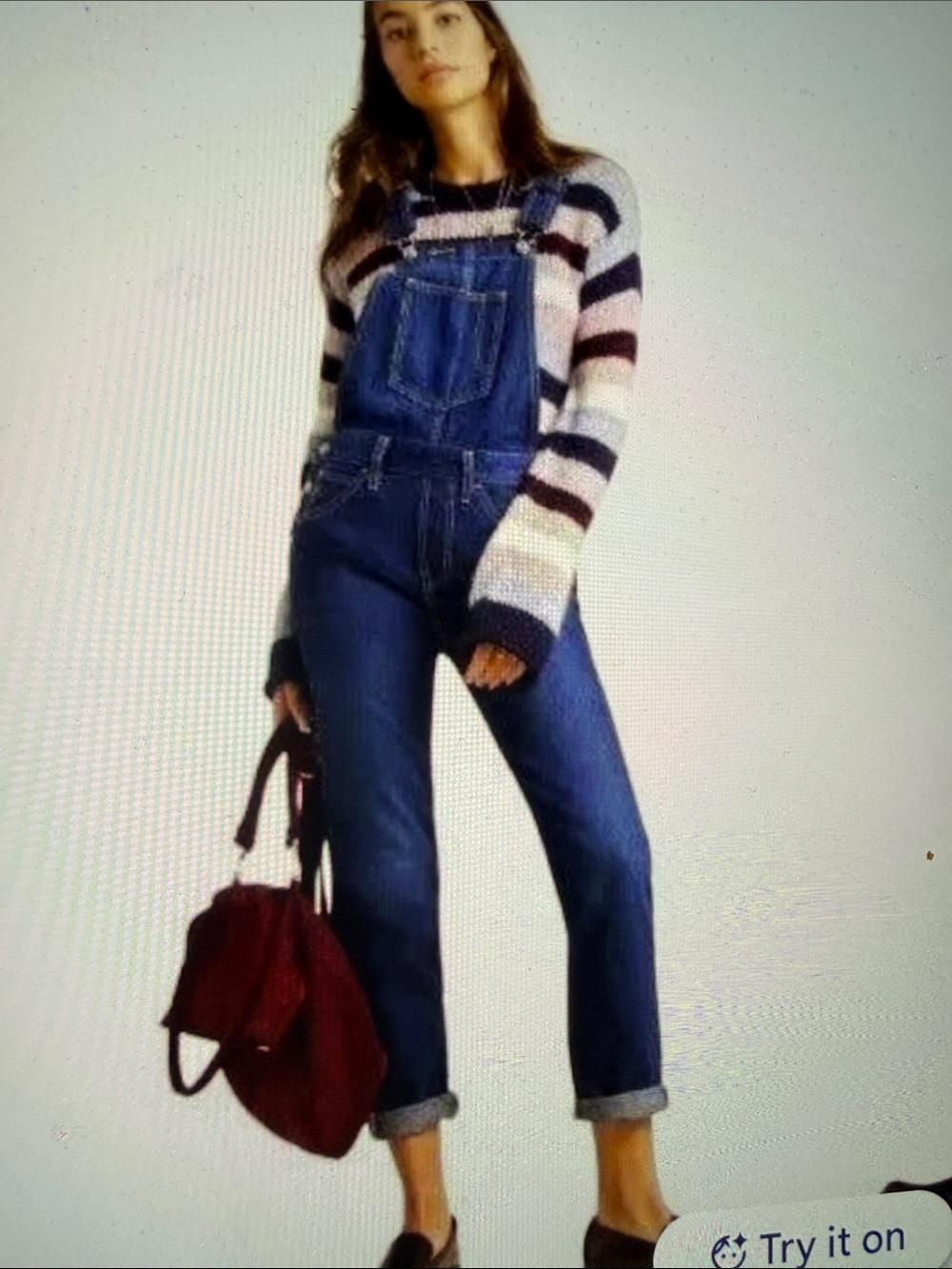 Levi’s Premium Water Less Overall Medium Wash
Size small Cropped